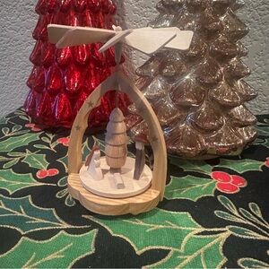 Warmespiel Exklusiv Glasser Erzgebirgische Germany Manger Spinning Carousel